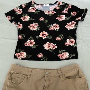 Floral crop top